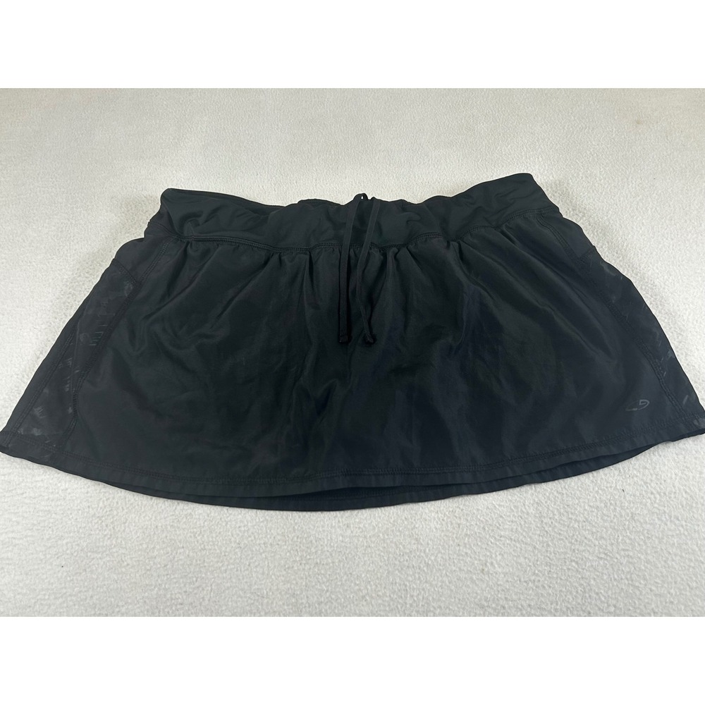 Champion Athletic Skort Womens XL Black Performance Activewear Tennis Golf Skirt